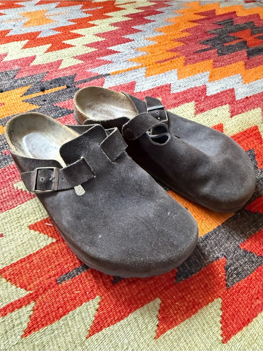 Men’s Birkenstock Boston Clog - Mocha Suede